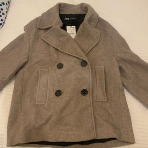 Zara NWT oversized wool coat size L